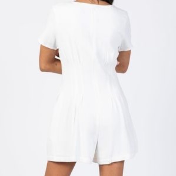 Princess Polly Adi Button Front Pleated Romper - Picture 5 of 11